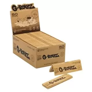 G-ROLLZ | Unbleached Extra Thin - 50 '1¼' Papers (50 Booklets Display)